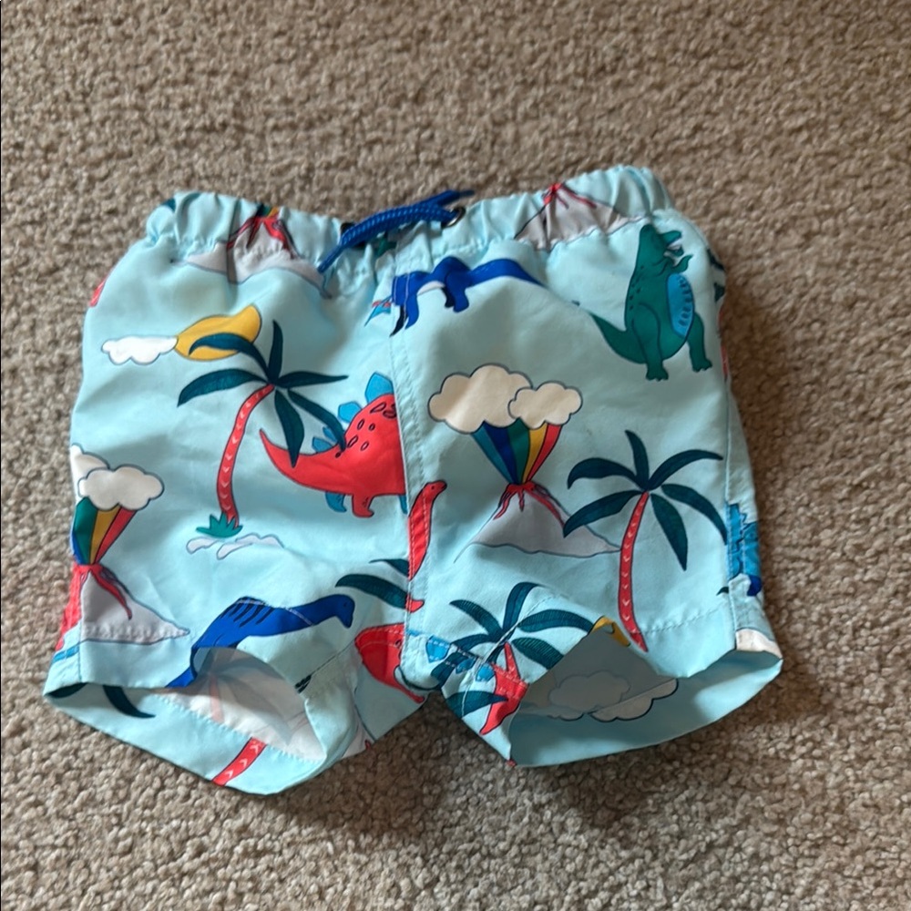 Kids Dinosaur Print Swim Shorts